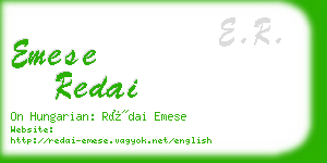 emese redai business card